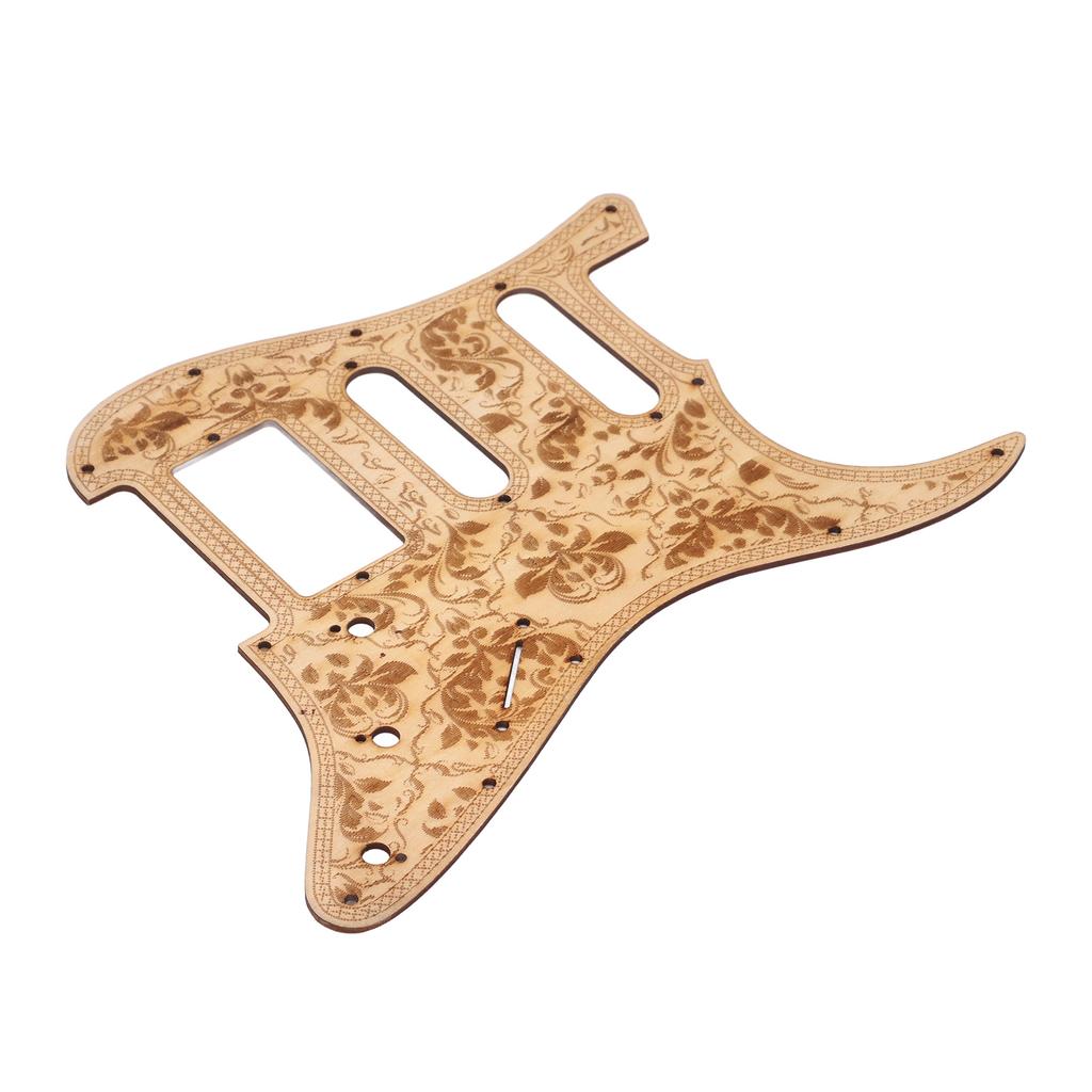Electric Guitar Pickguard Maple Wood Carving Anti Scratch Guard Plate for ST Guitar