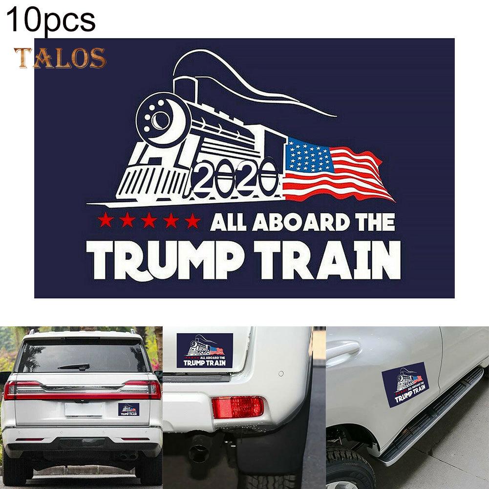 Donald Trump Car Decal Bumper Stickers 2020 All Aboard The Trump Train Flag