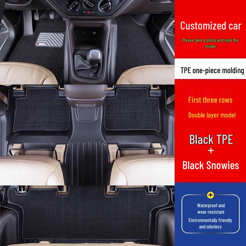 Durable TPE Floor Mat with Door Sill Protector for Changan CX70/CX70T.