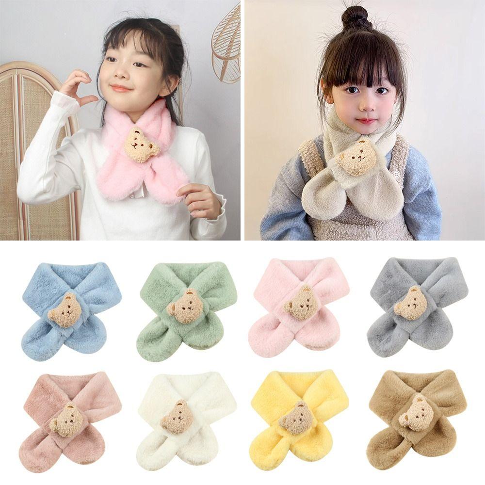Warm Kids Winter Scarf Thick Plush Scarf Fashion Neck Warmer  Baby Boys Girls