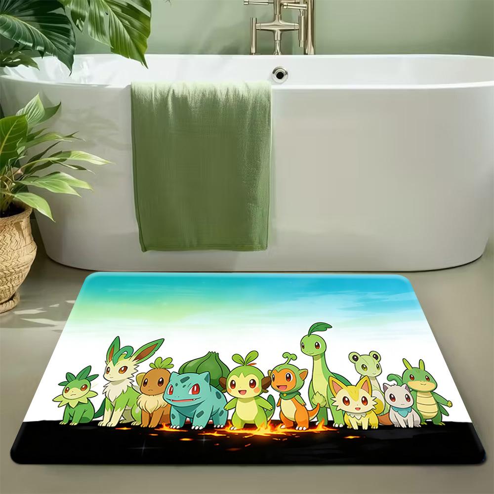 

Horror Haunted House Pokemon Print Doormat Non-Slip Water Absorbent Floor Mat for Home Decor 40cm x 60cm
