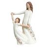 Gifts for Mom from Daughter, Hand Painted Resin Mother Daughter Figurine, Sentimental Mother's Day Gifts for Mom