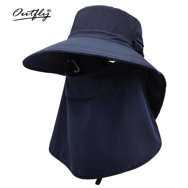 Spring and Summer New Sunscreen Women's Visor Fashionable Breathable Bucket Hat Nylon Men's and Women's Fishing Hat