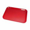 Serving Trays Red Plastic Fast Food Tray, 10 By 14-Inch, Set Of 24