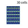Numbered Pocket Charts Mount Over the Door Organizer Homeschool Supplies Storage Bag with 4 Hooks for Cell Phones 30/36 Cells