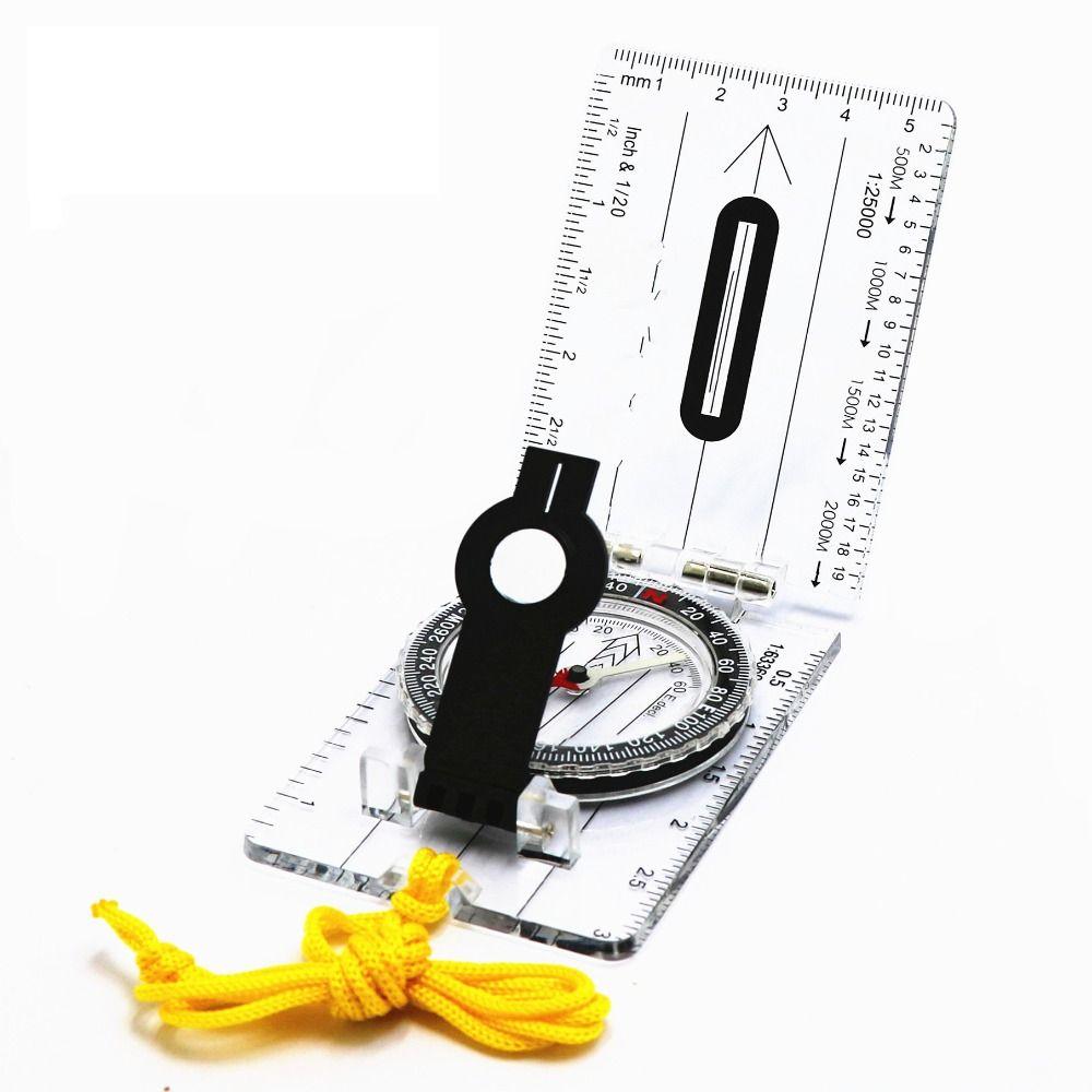 Thumb Compass Travel Kits Mini Ruler Compass Outdoor Navigation Compass Ruler Map Reading Scouts