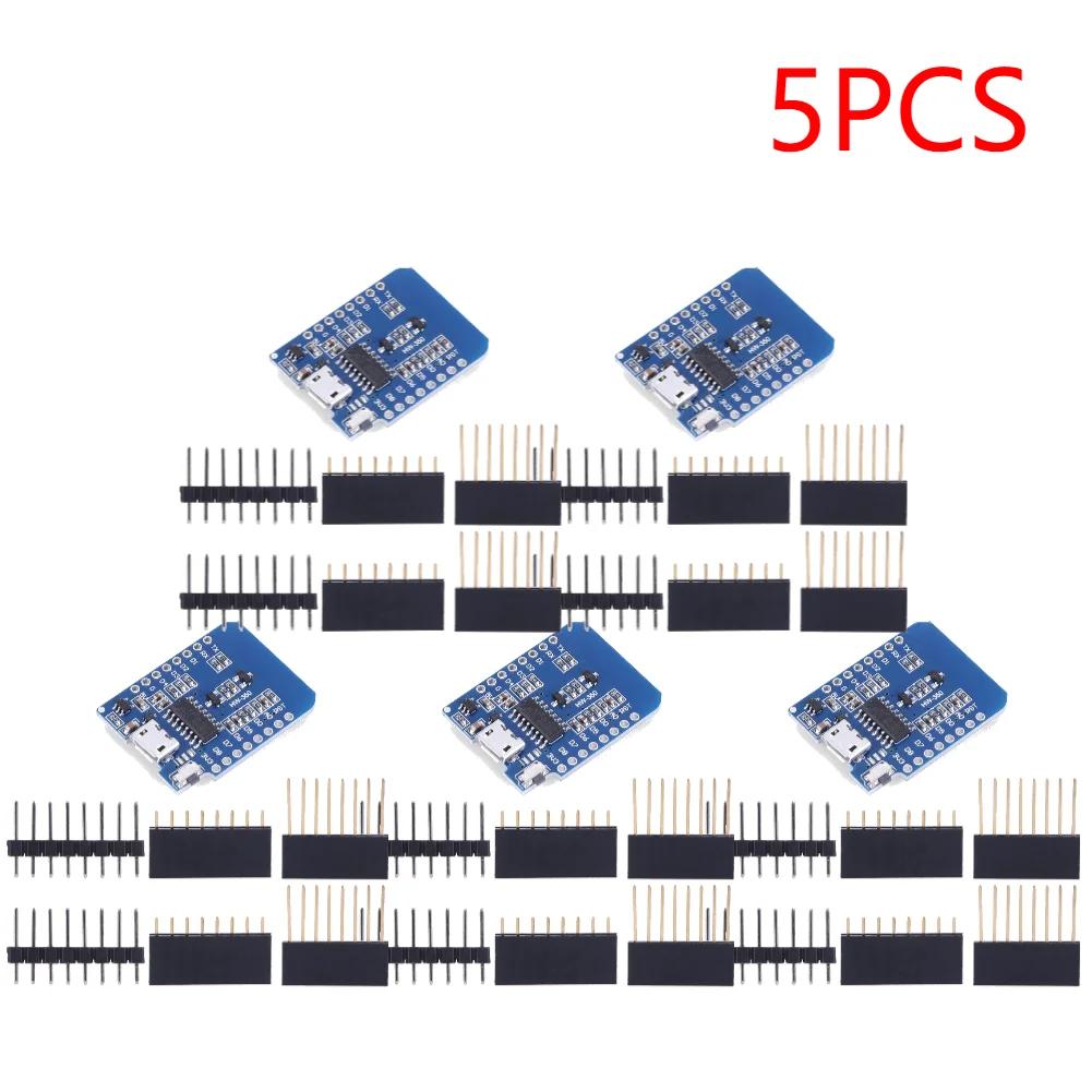 1-20PCS ESP8266 D1 Mini WIFI Development Board ESP-12F CH340G CH340 V2 Usb Wemos D1 Mini Nodemcu Lua Iot Board 3.3V Met Pins