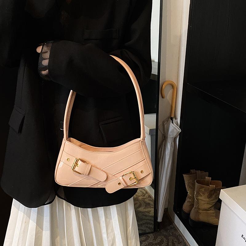 

Fashion and high-end underarm bag women s 2025 new Korean version popular versatile small square bag niche simple shoulder bag 27*5.5*13 рожевий