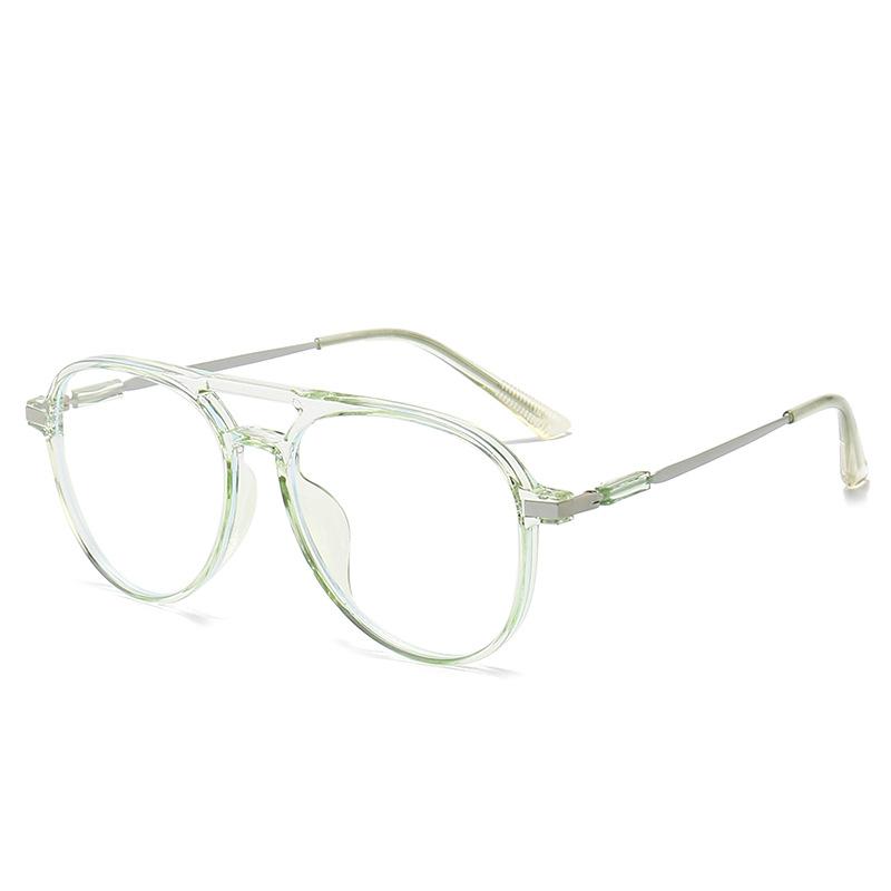 Women Retro Anti Blue Light Computer Glasses Designer Vintage Men Half Frames Eyeglasses Trendy Office Accessory
