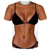 Vtipné tričko s bikinami Falešné břišní svaly 3D potisk Pánské Dámské Krátký rukáv Oversized Harajuku Y2K Trička Dětské Horní díl
