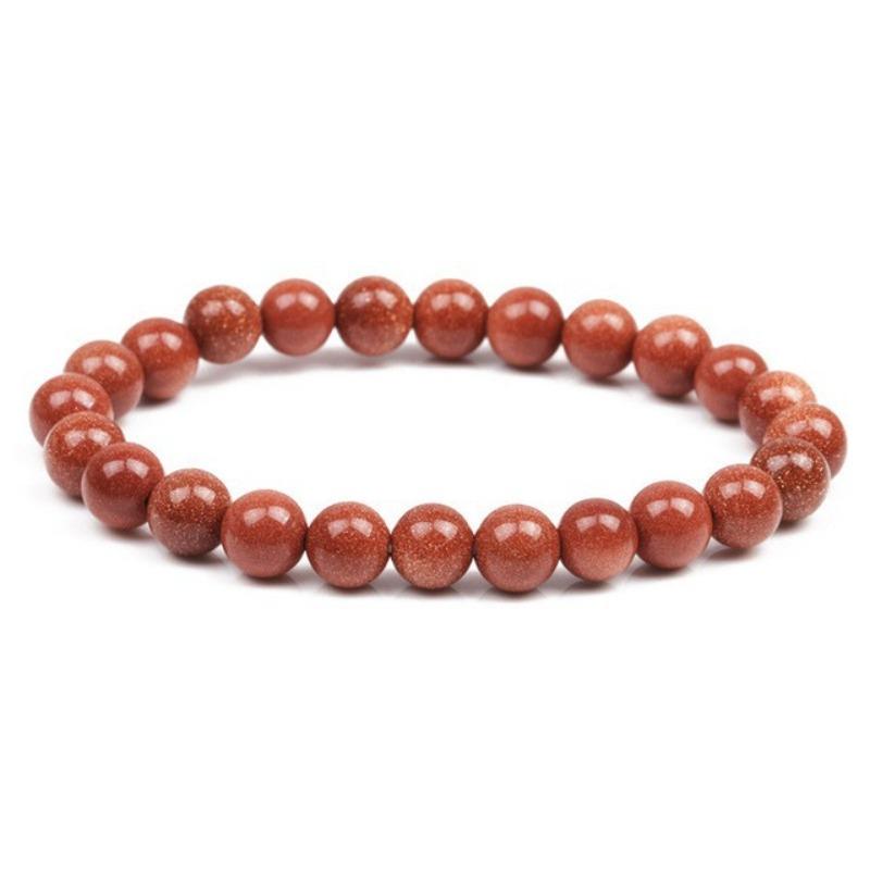 8Mm Natural Stone Bead Bracelet Men's Turquoise Elastic Bracelet.