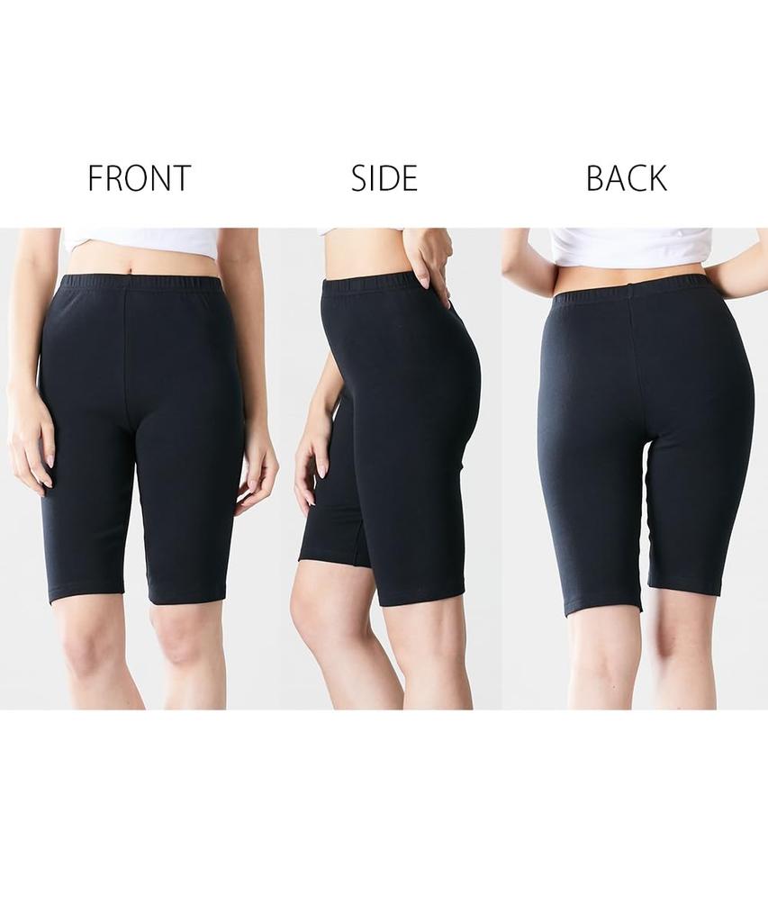 Nissen Set of Sizes Leggings/Stirrup Pants, 100% Cotton, Smooth, 5-Length, 2, Black, L-LL