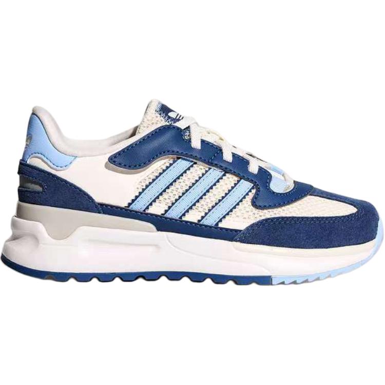 Adidas Originals Comfortable Versatile Low-Top Kids Casual Shoes Kids sneakers Blue White KI5535