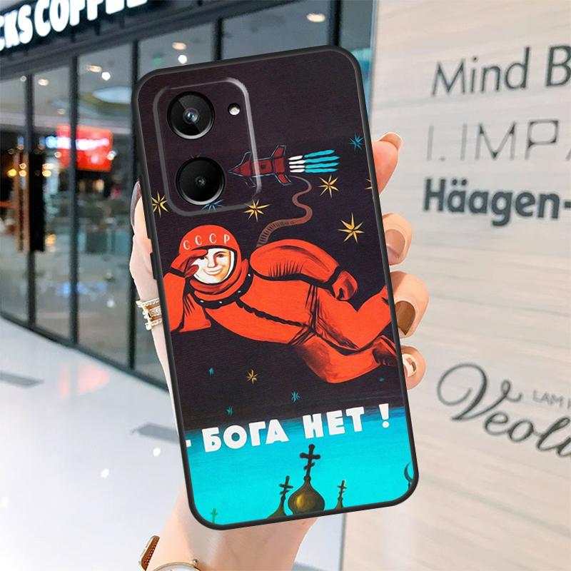

CCCP Soviet Space Propaganda Art Case For Realme 15 Pro 14 13 11 12 Pro Plus GT7 GT6 C55 C51 C53 C35 C33 C61 C65 C67 C71 C75 Realme C61