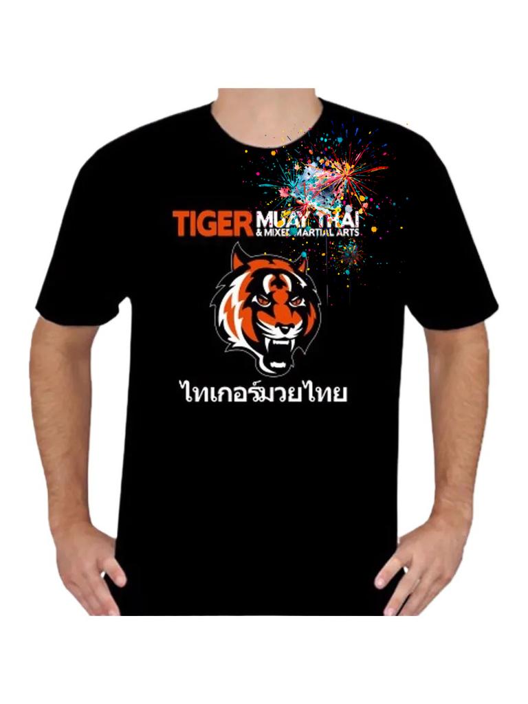 Tiger Muay Thai MMA Kick Boxing Martial Arts TShirt 100 Cotton ONeck Summer Short Sleeve Casual Mens Tshirt Size S3XL