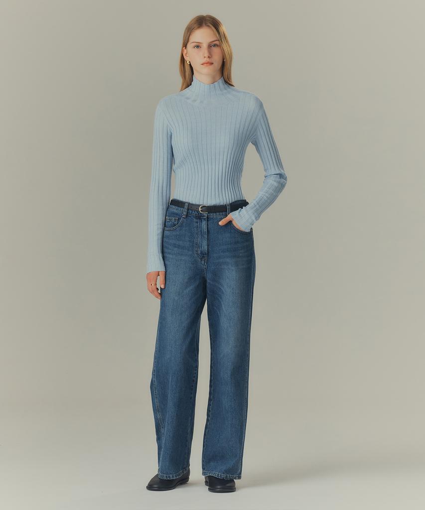 MIND BRIDGE WOMEN [W][Couture] Ribbed Turtleneck Knit - 2 Colors