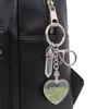 Long Time Use Natural Stone Heart Shaped Photo Frame Keychain Resistant Wear Tear Ideal Meaningful Carry Item Gift