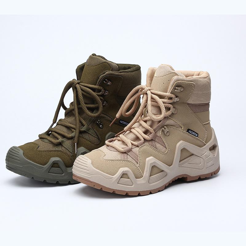 Outdoor Training Hiking Shoes, Wear-resistant Boots, Outdoor All-season Hiking Boots, High-top Boots