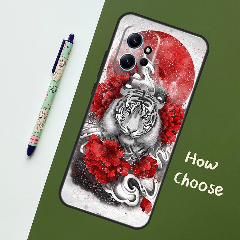 

Tiger Red Sun Japan Art Case For Xiaomi Redmi Note 14 10 11 12 13 15 Pro Plus Cover For Redmi 15 15C 14C 12C 10C 13C Redmi Note 12 Pro 5G