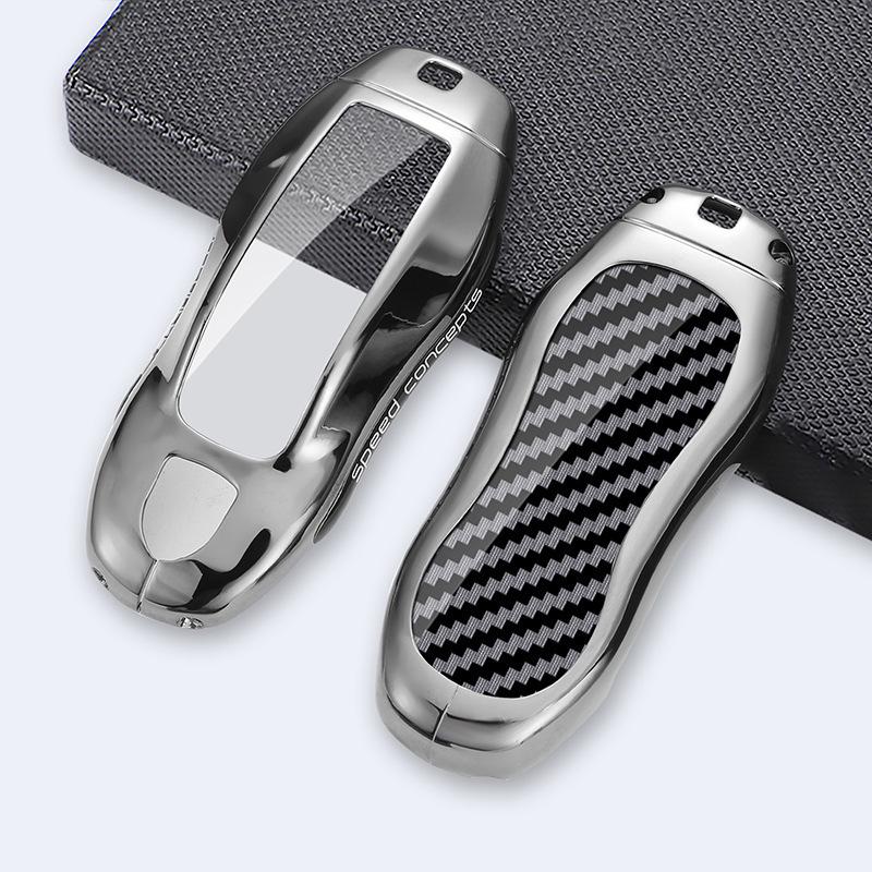 Compatible Key Case Shell for Porsche Cayenne, Panamera, Taycan, 911, Macan, 718