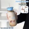 Changqi Apple Dog Glass Straw Cup