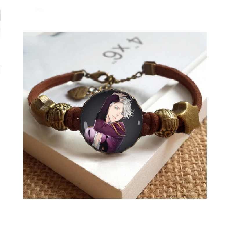 Yuri Ice On Bracelets Anime Glass Wristbands Cartoon Character Gift Jewelry