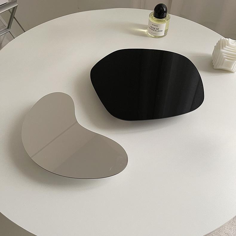 Mesa Espelhada Bandeja Decorativa Bandeja de Armazenamento Acrílico Casa Mesa de Exposição de Joias Base de Aromaterapia Decoração de Sala de Estar