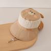 Letter Embroidery Cartoon Animal Bucket Hat Detachable Children's Fisherman Hat  Kid