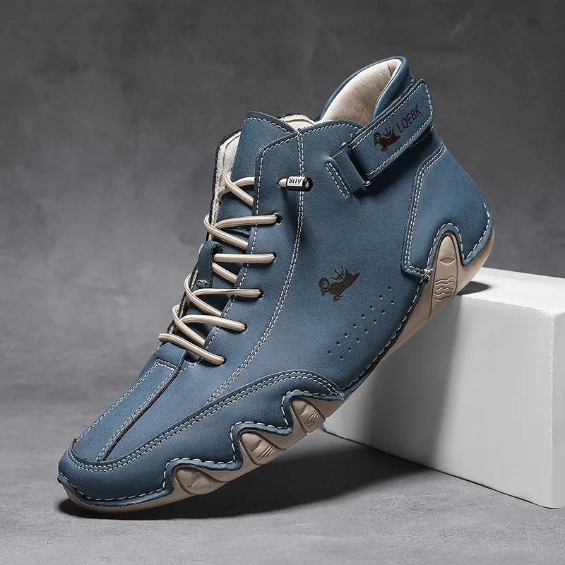 Men's Hiking Shoes Leather Outdoor Durable Hiking Tactical Sports Shoes 2025 Suitable for Both Men and Women, Vulcanized Shoes