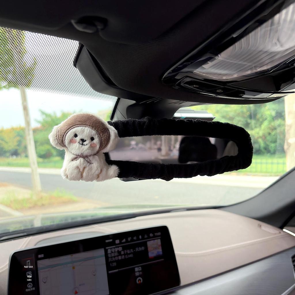 Kreative Niedliche Welpen Rückspiegelabdeckung - Dekorative Auto-Innenausstattung für Frauen.