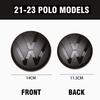 1set Car Front Grill Badges Rear Trunk Emblem Lid Covers Logo Sticker Black White Center Cover For VW POLO 13-16 17-20 21-23 Ph6