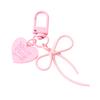 Lovely Heart Bowknot Bag Charm Pendant Keychain Bag Accessories for Backpack Purse Handbag Decors Aesthetic Keychain