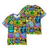 Geometry Dash T-shirt Short Sleeve Cartoon Hip Hop Tee-shirt Graphic Printing Casual High QualityTshirt Hombre Unisex Tops