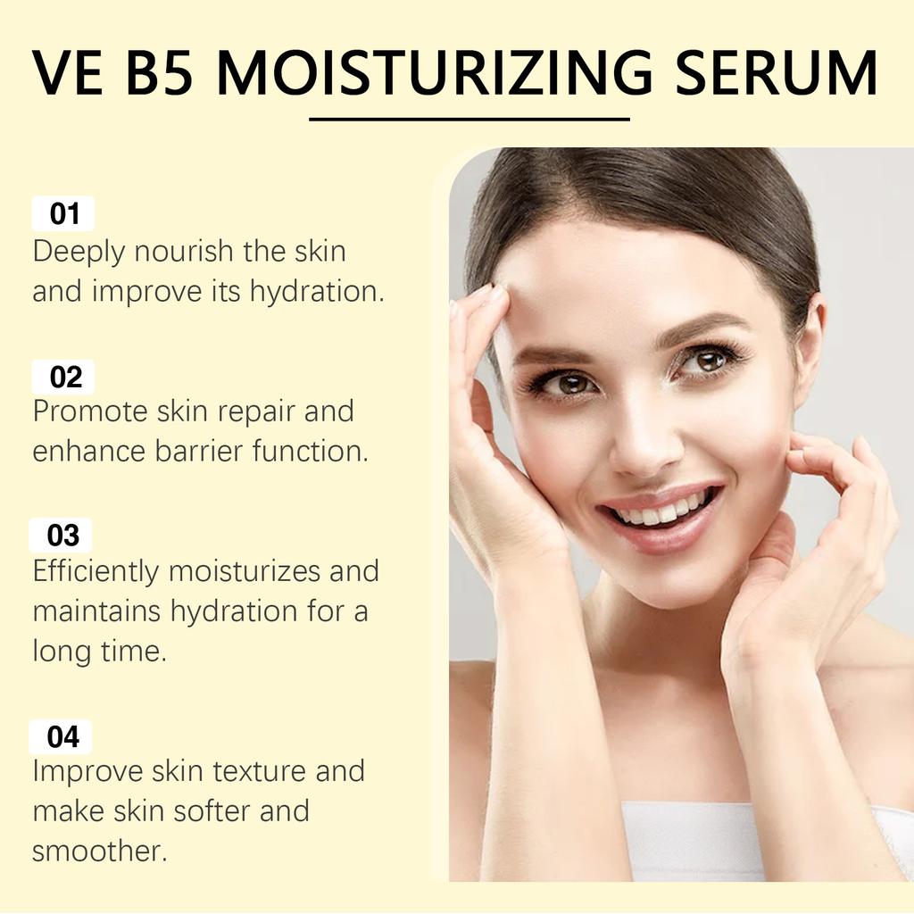 Vitamin B5 Moisturizing Serum Hydrating Essence for Soft, Smooth and Delicate Face