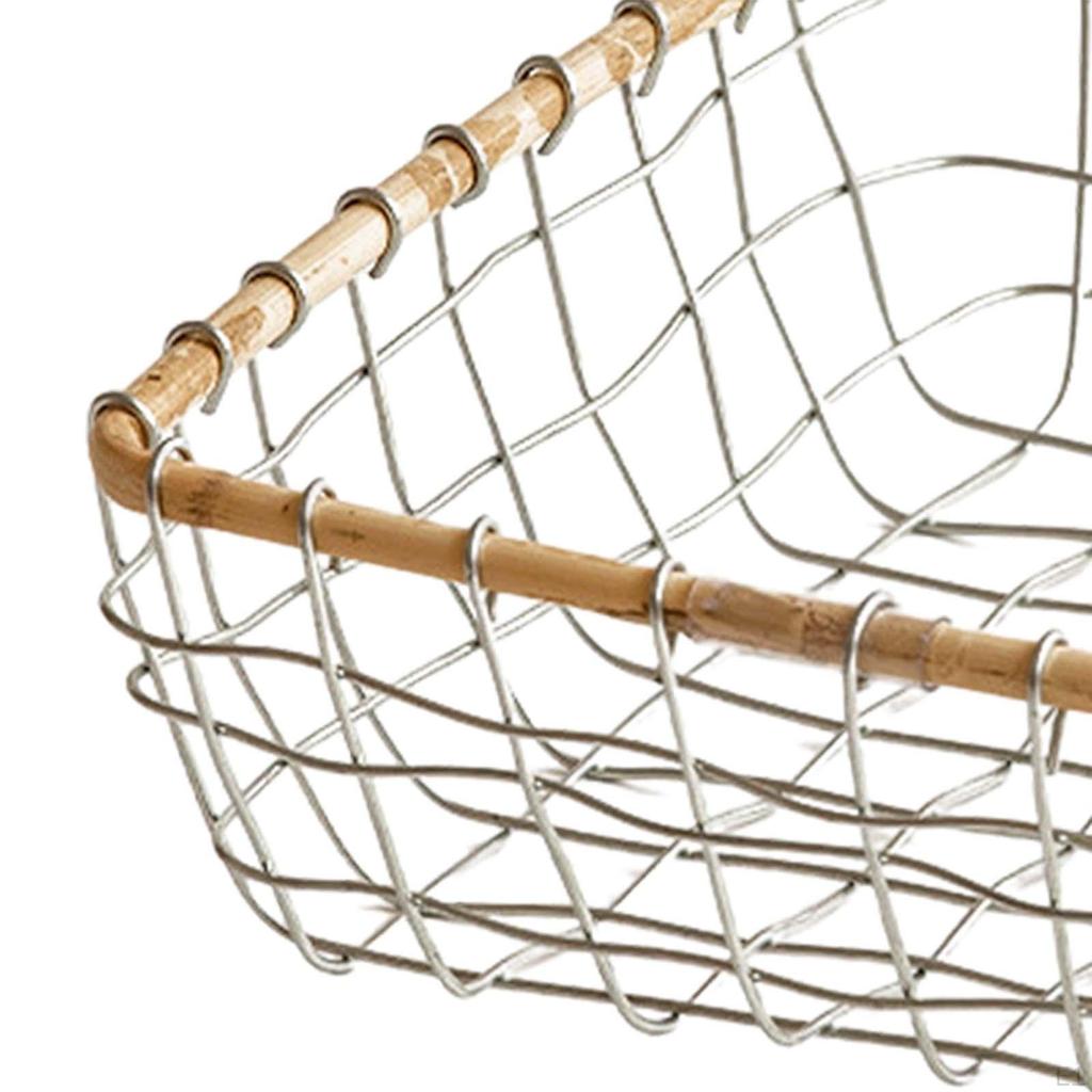 Fruit Basket for Kitchen Egg Storage Wire Food Serving Holder Creative Container