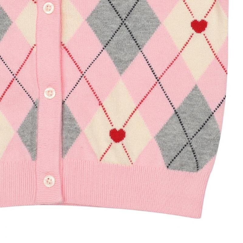 Hedge Kids Argyle Cardigan Huf12kc51m Pk