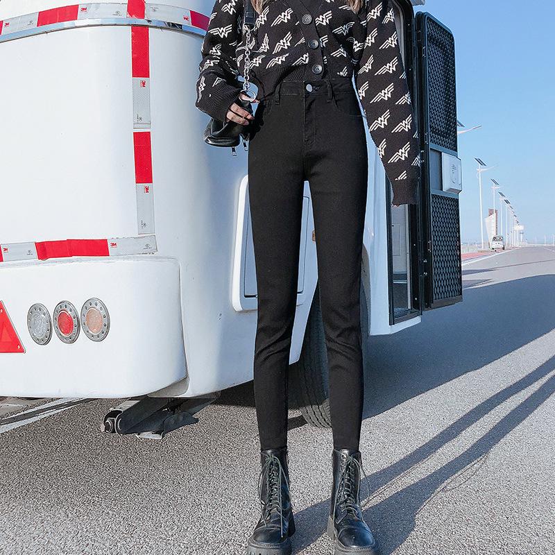 2023 Frühherbst Damen High Waist Skinny Jeans: Schlank, Retro, High Street Style