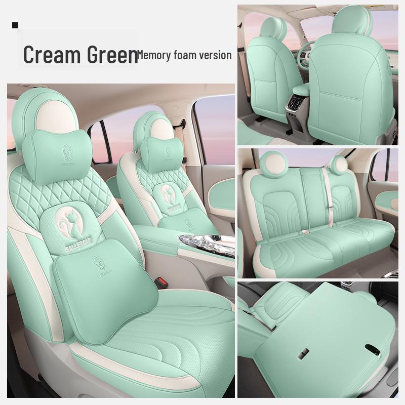 ZFL Leather Sports Seat Cushion for Great Wall ORA Ballet Cat - All-Season Car Seat Cover