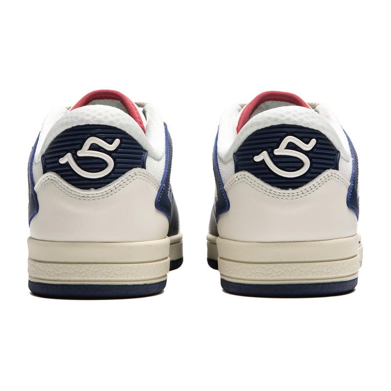 New LiNing Anti Slip Wear Resistant Low Top Skateboard Shoes Men's White Blue AEPU049-9