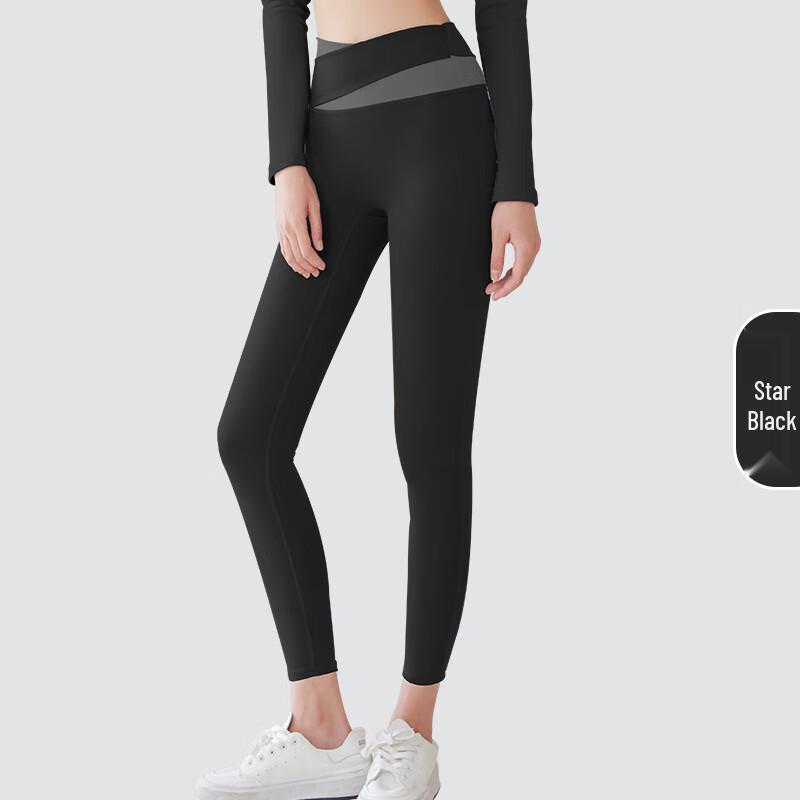 

Women s Quick-Dry Faux Two-Piece Yoga Set L