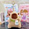 Viral Capybara Backpack Charm: Plush Toy Keychain and Pendant