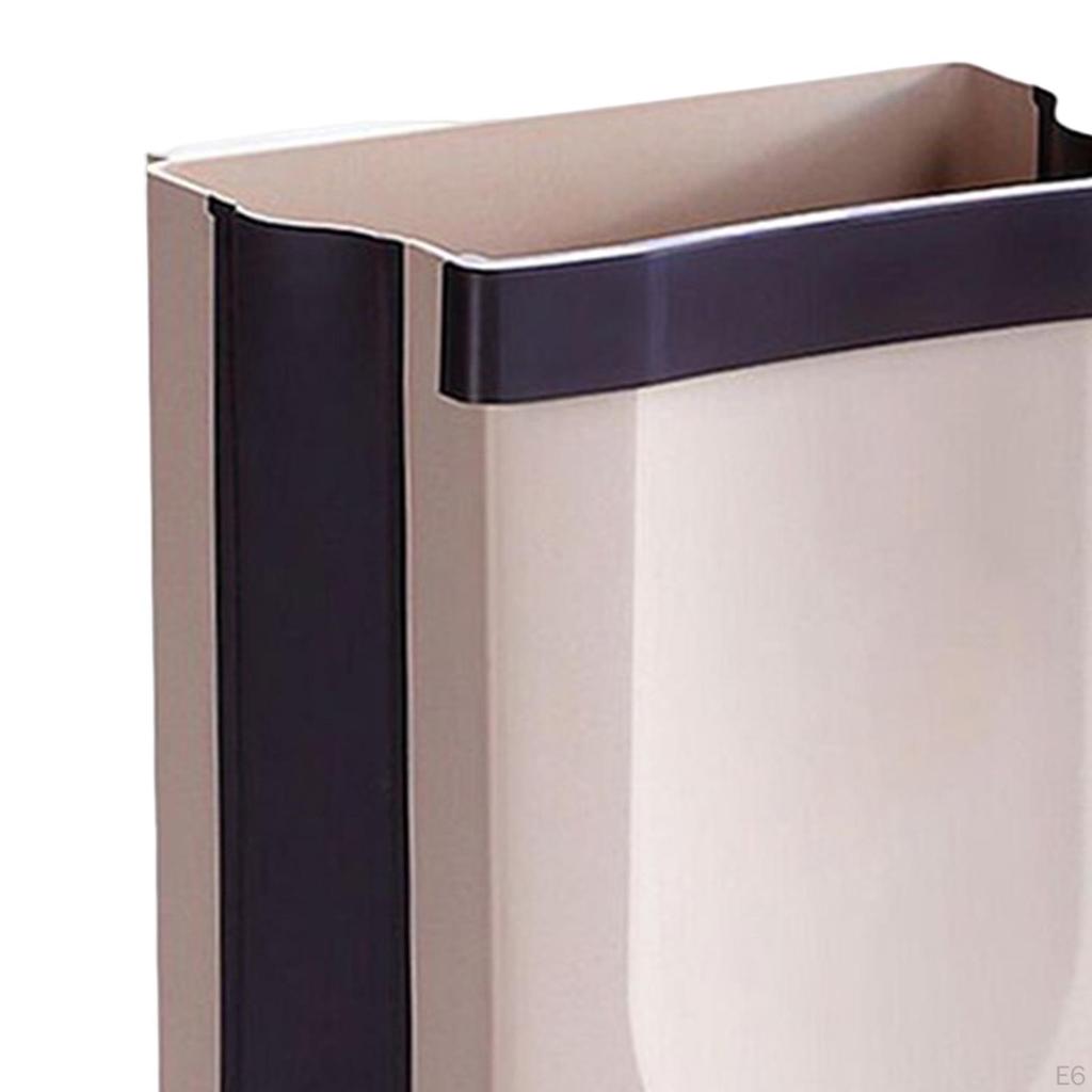 Foldable Waste Bin Hanging Kitchen Trash Can Compost Folding Hang Garbage for Outdoor