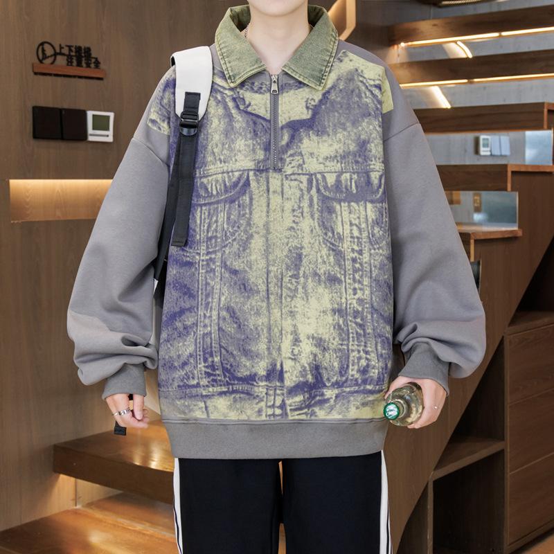 

Осенняя толстовка нового дизайна для подростков, учеников средней школы, 13 детских топов, нишевая куртка с лацканами XXXL серый