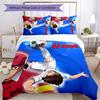 3pcs Custom Name Captain Tsubasa Dream Team Bedding Set Duvet Cover Closure Includes 1 Duvet Cover & 2 Pillowcases for All Seasons Bedroom Decor