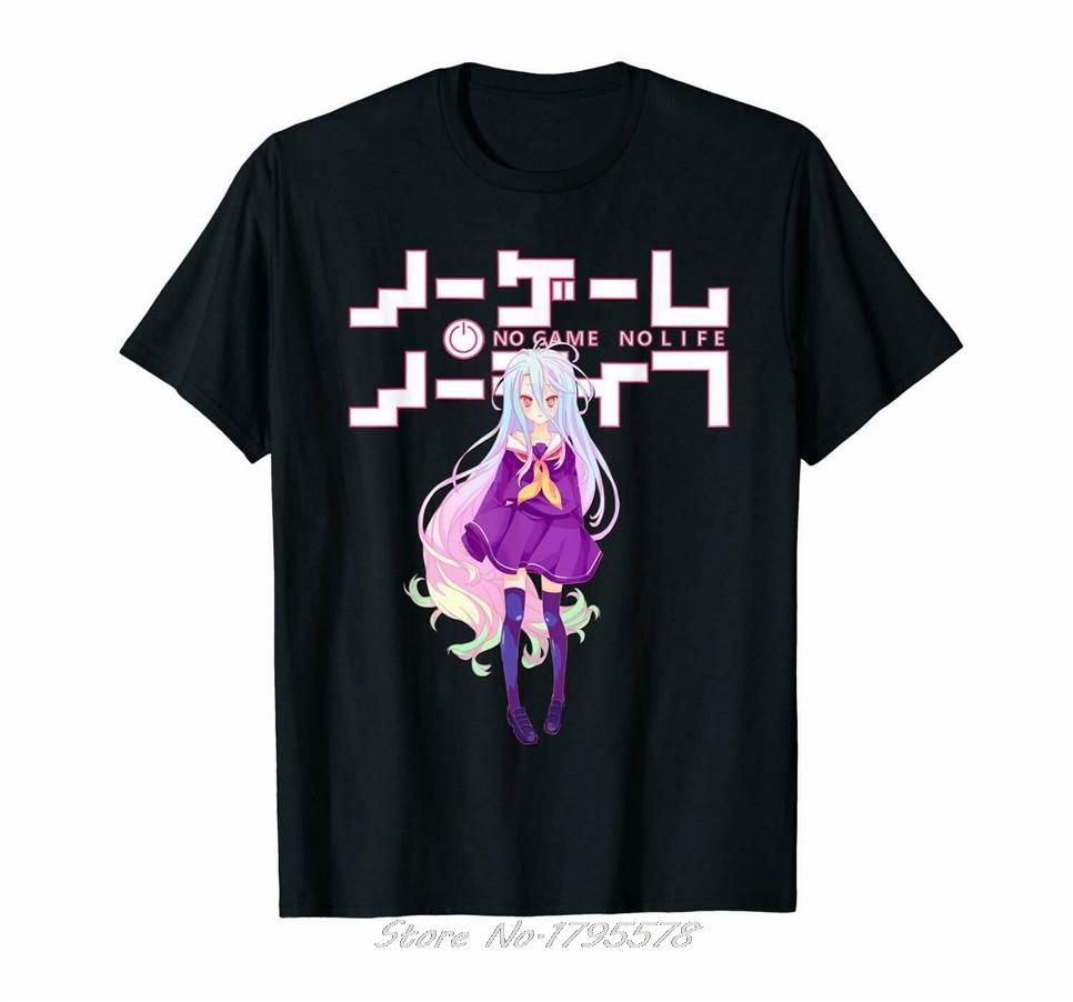 

No Game No Life Shiro Anime Black TShirt Stephanie Dola Kurami T Shirt Fashion Classic Unisex Oneck Tshirt Anime Tee Harajuku S