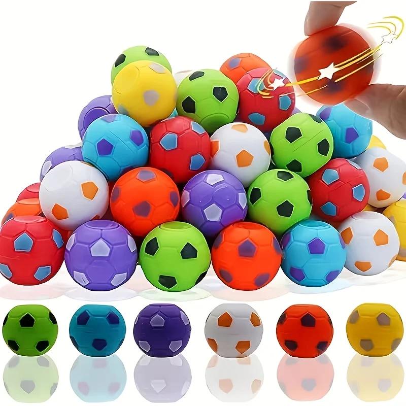 Mini Soccer Fidget Spinner Ball 1pc, Finger Stress Relief Toy, Party Prize Gift Bag Filler, Classroom Reward for Kids