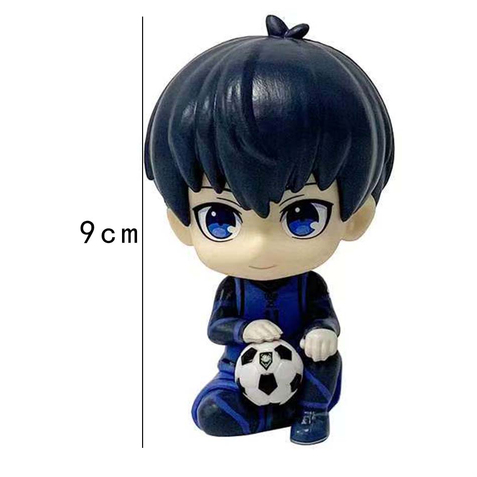 BLUE LOCK Action Figures Isagi Yoichi Bachira Meguru Anime Figure Q Version Figurine PVC Collectible Model Kids Doll Toys Gifts