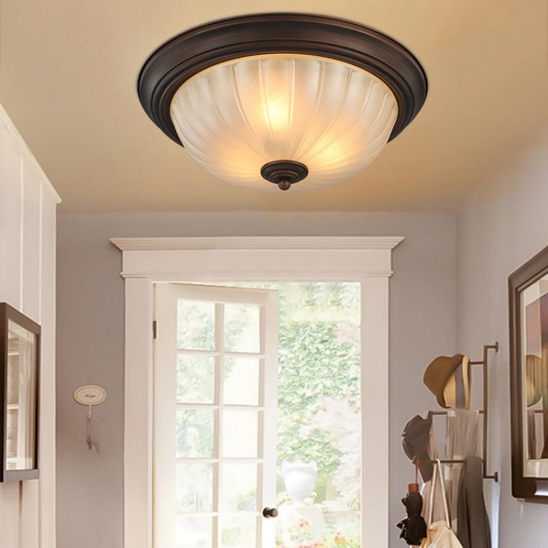 Retro Round Ceiling Lamp Bedroom Light Lamp Balcony Light LED Decorative Lamp