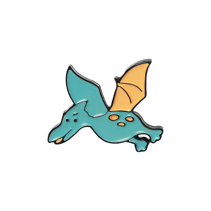 Dinosaur Pterosaur Triceratops Carton Enamel Pin Custom Brooch Clothes Rose Planet Animal Badge For Bag Lapel Jewelry Gift F