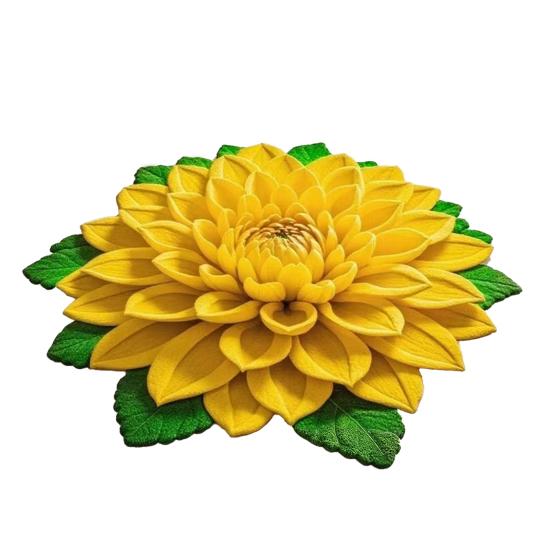 3D Flower Floor Mat Absorbent Large Flower Area Rug Non-Slip Bathroom